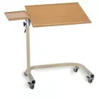KNUT side table, beech, height-adjustable 61 - 108 cm, with side shelf