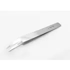 Spring steel tweezers, very fine, short and pointed, 10.5 cm long