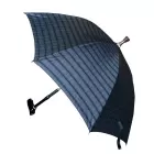 Gehstock mit Schirm, höhenverstellbar, Regenschirm, Regen, Farbe Karo dunkel