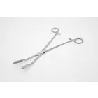 Mayer grain tongs, grain tongs, swab tongs 25 cm curved