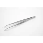 Zahnarztpinzette, Dental Pinzette gebogen 14 cm