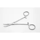 Halstead Mosquito vascular clamp, curved clamp