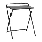 Chariot de tatouage pliable, table de tatouage, table d'appoint, noir