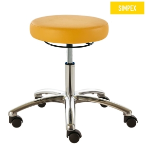 Drehrollhocker SELLA-MED Laudatio Corona, ständige Last 135 kg, ø 37 cm (Midi)